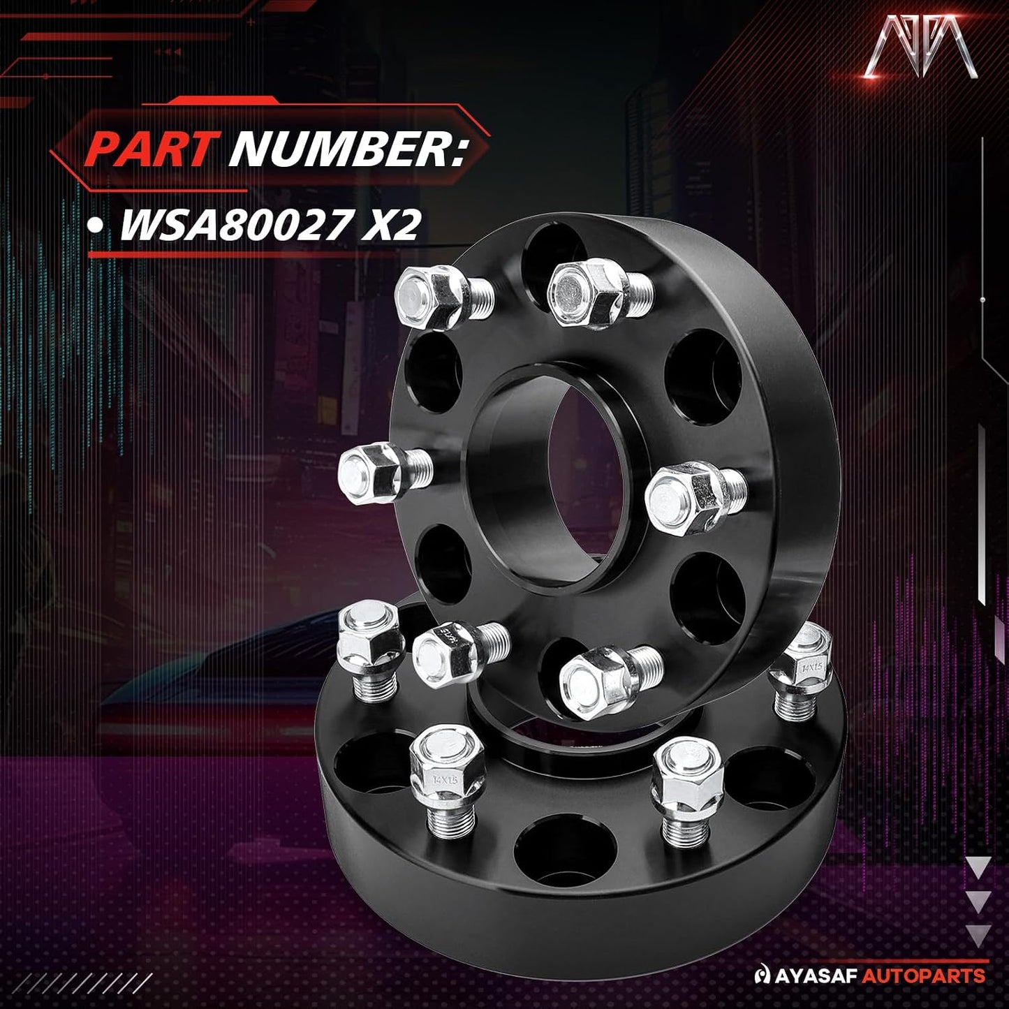 Espaciadores rueda 1.5pulg 6 agarraderas Chevy 1500/2500