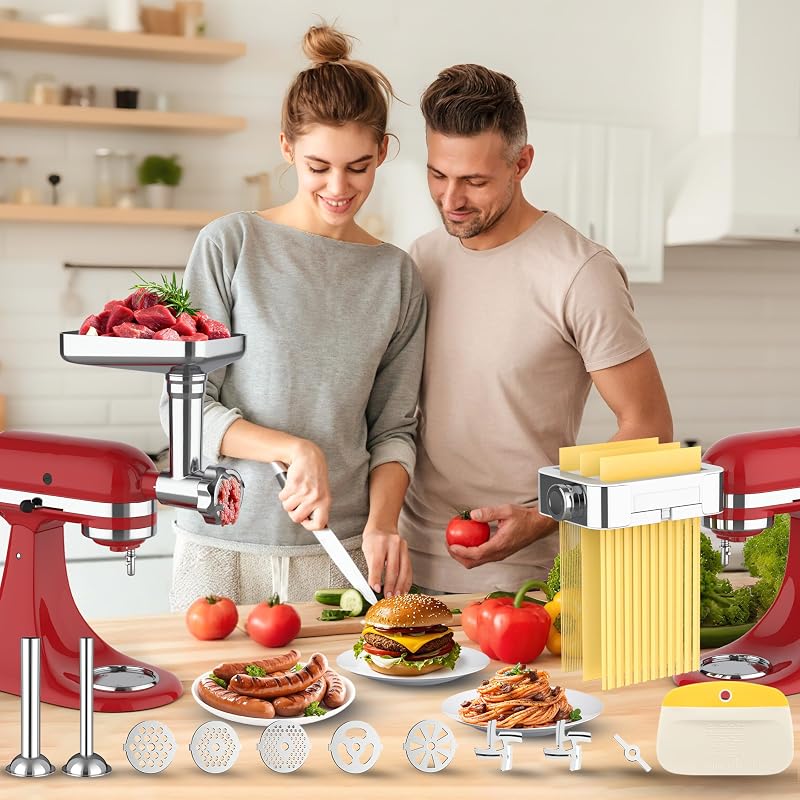Set accesorios KitchenAid para molino carne y pasta
