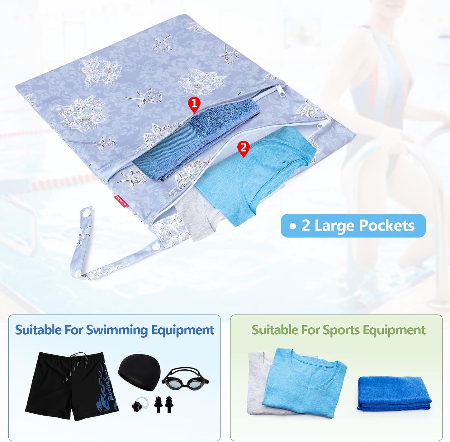 Bolsa lavandería viaje 3 Pzas reutiliz. gris
