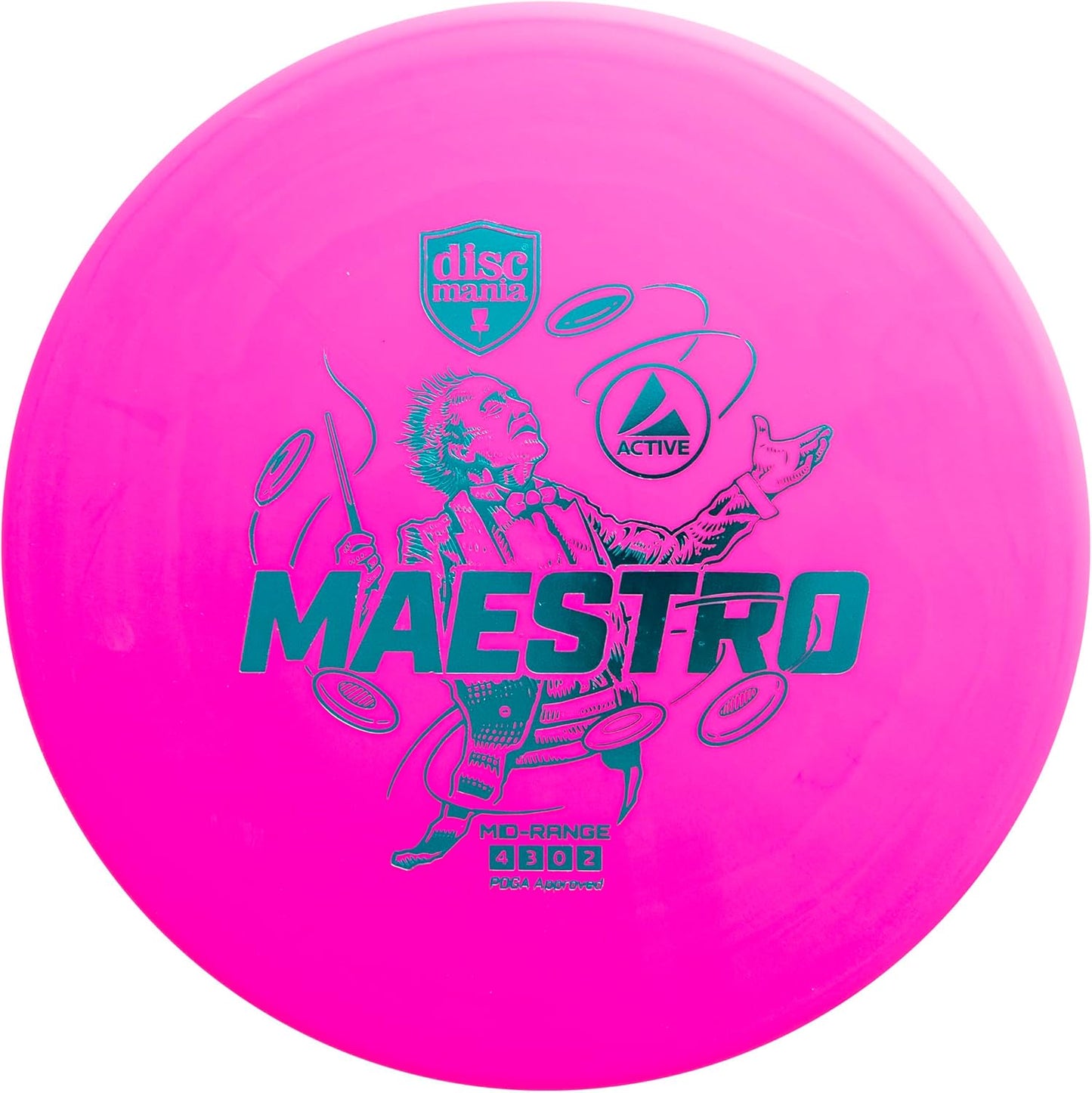 Kit 4 discos golf Active Line para principiantes plástico base
