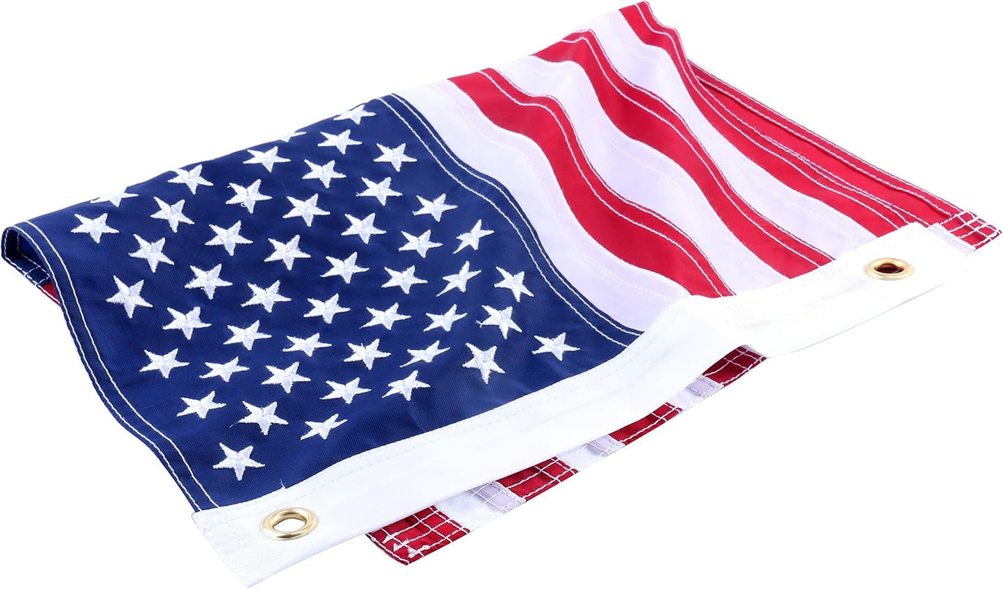 Bandera USA 12x18pulg cosida estrellas para barco