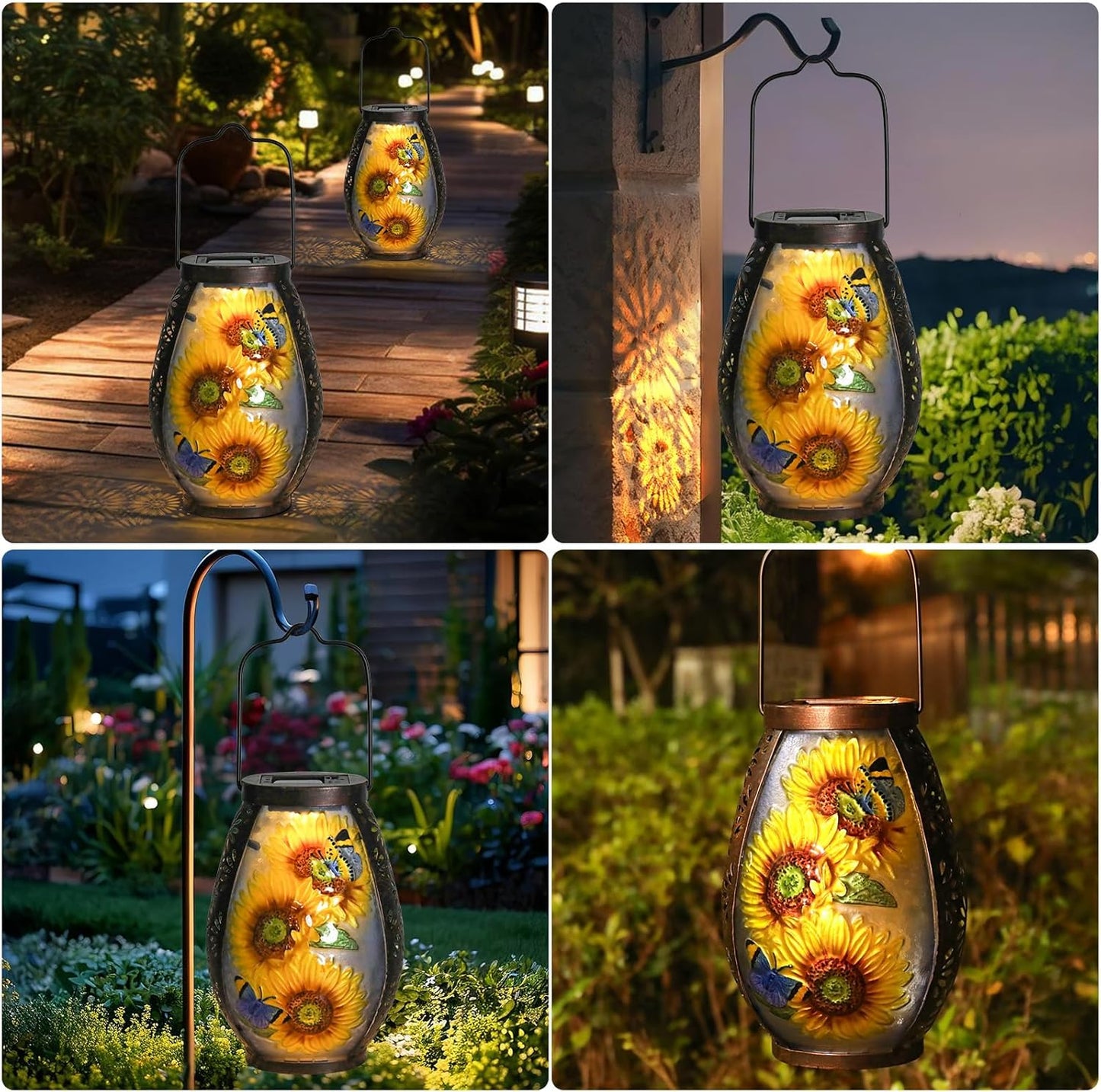 Farol solar impermeable para patio jardín decoración