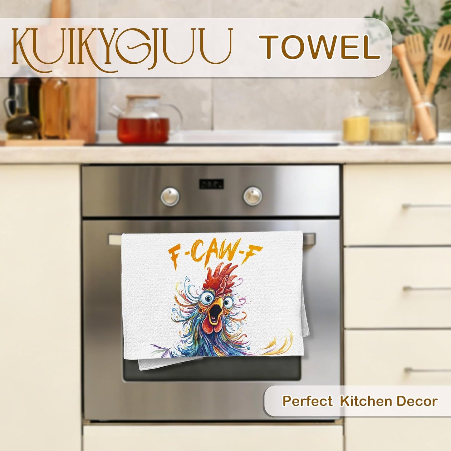 Toallas de cocina divertidas de pollo 16 x 24 pulgadas para regalo