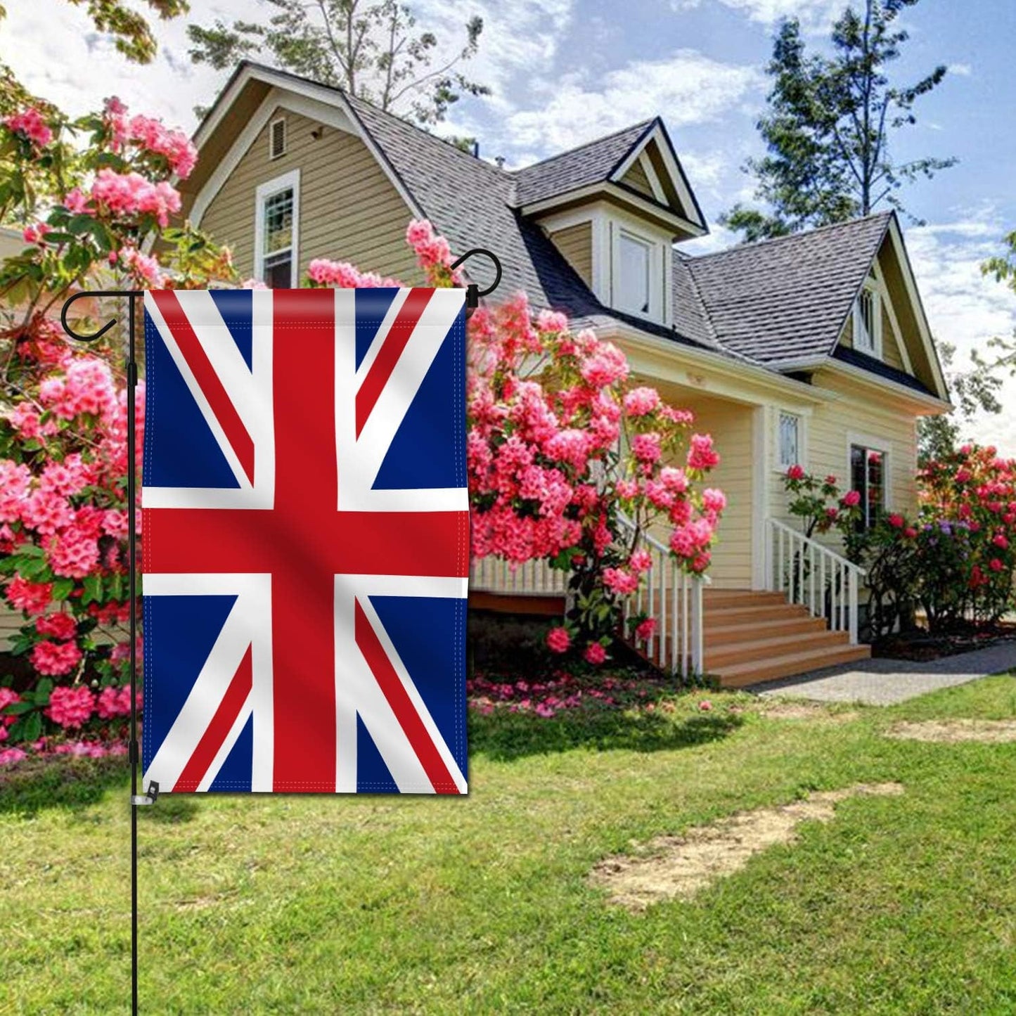 Bandera jardín doble cara 18x12.5" resistente
