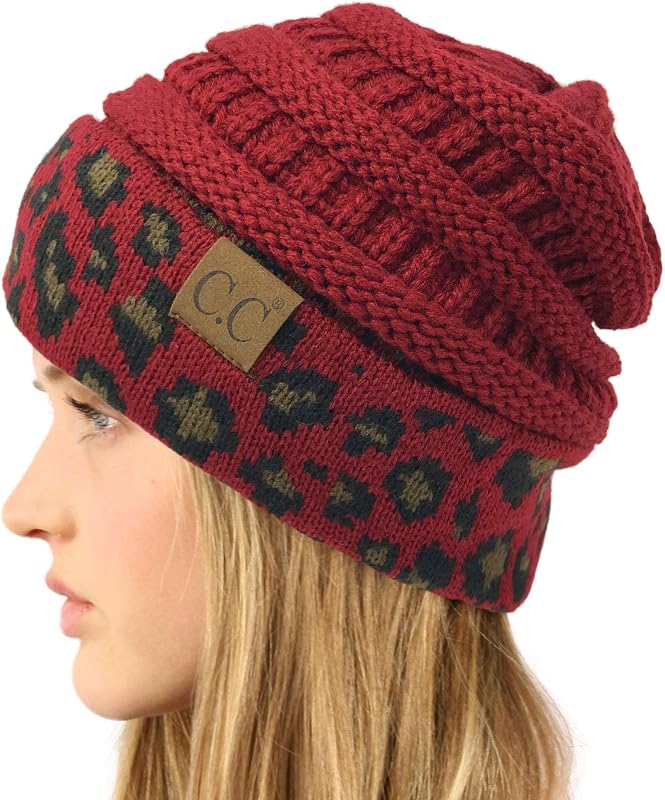Gorro punto trenzado grueso elástico invierno otoño