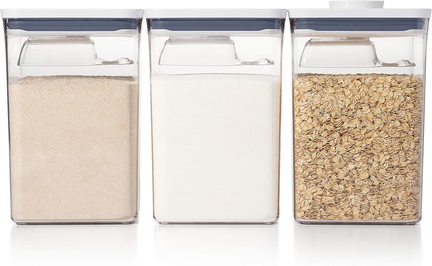 Set 6 recipientes con cucharas y dispensador cereales 3 Pzas
