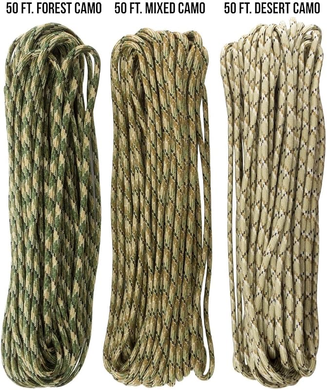 Cuerda paracaídas 340kg 100% nailon Mil-Spec tipo IV USA