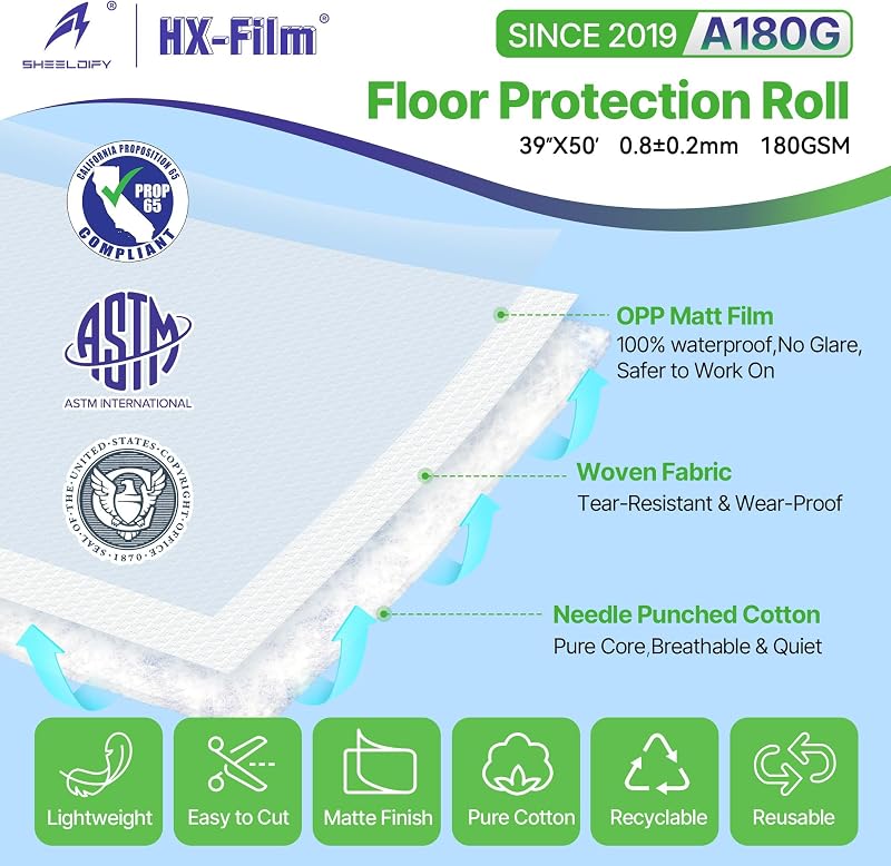 Protección pisos 39x50" plástico impermeable