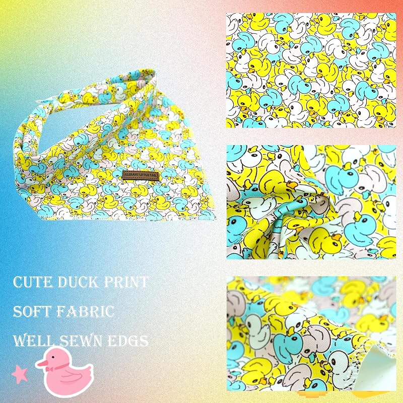 Bandana para perro suave primavera pato cachorro