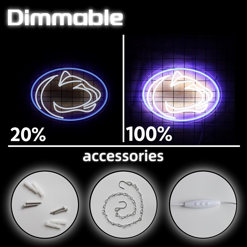 Letrero neón decoración habitación USB regulable