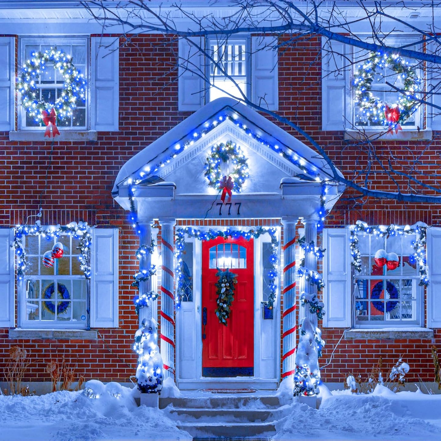 Guirnalda luces LED Navidad 100ft 8 modos impermeables enchufables