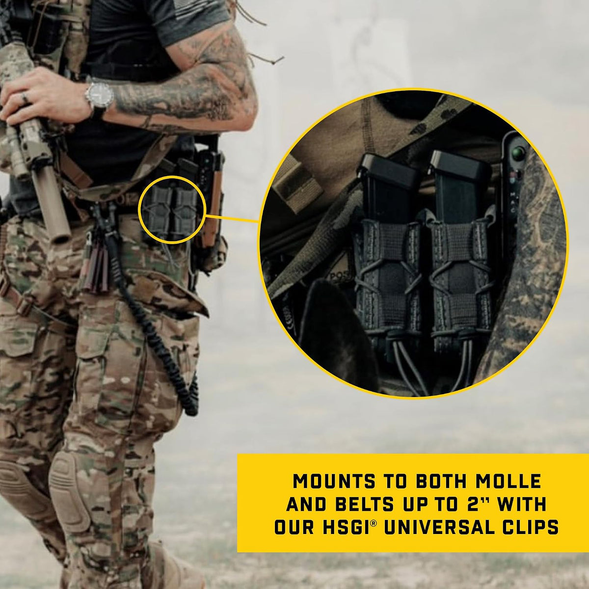 Soporte spray taco OC ajustable comp. Molle universal