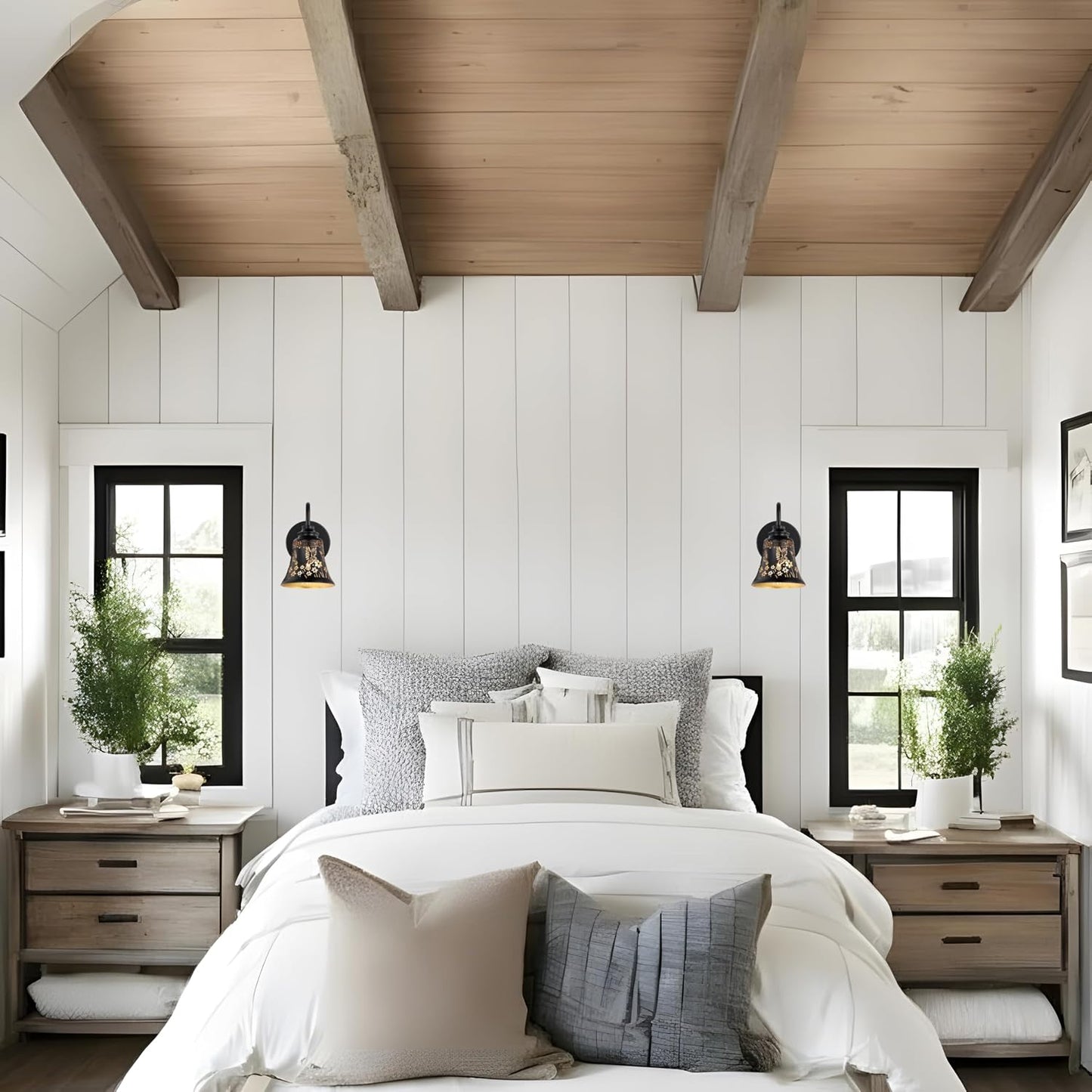 Apliques pared dorado moteado colibrí vintage baño