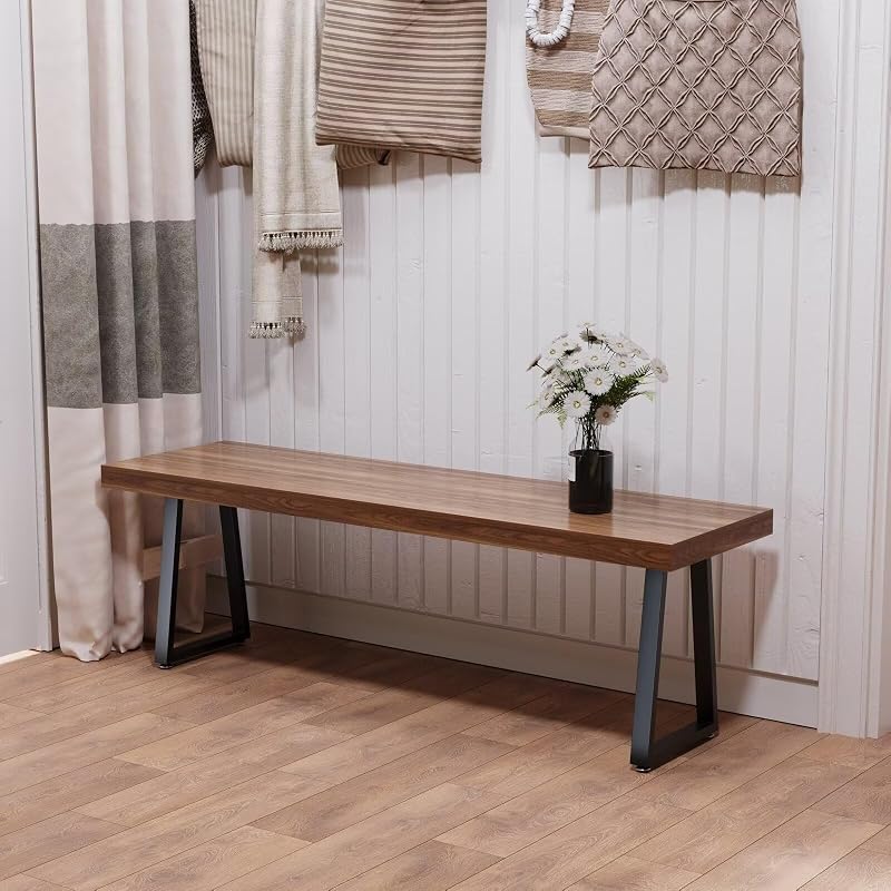 Patas trapezoidales metal mesa café 16" set 2