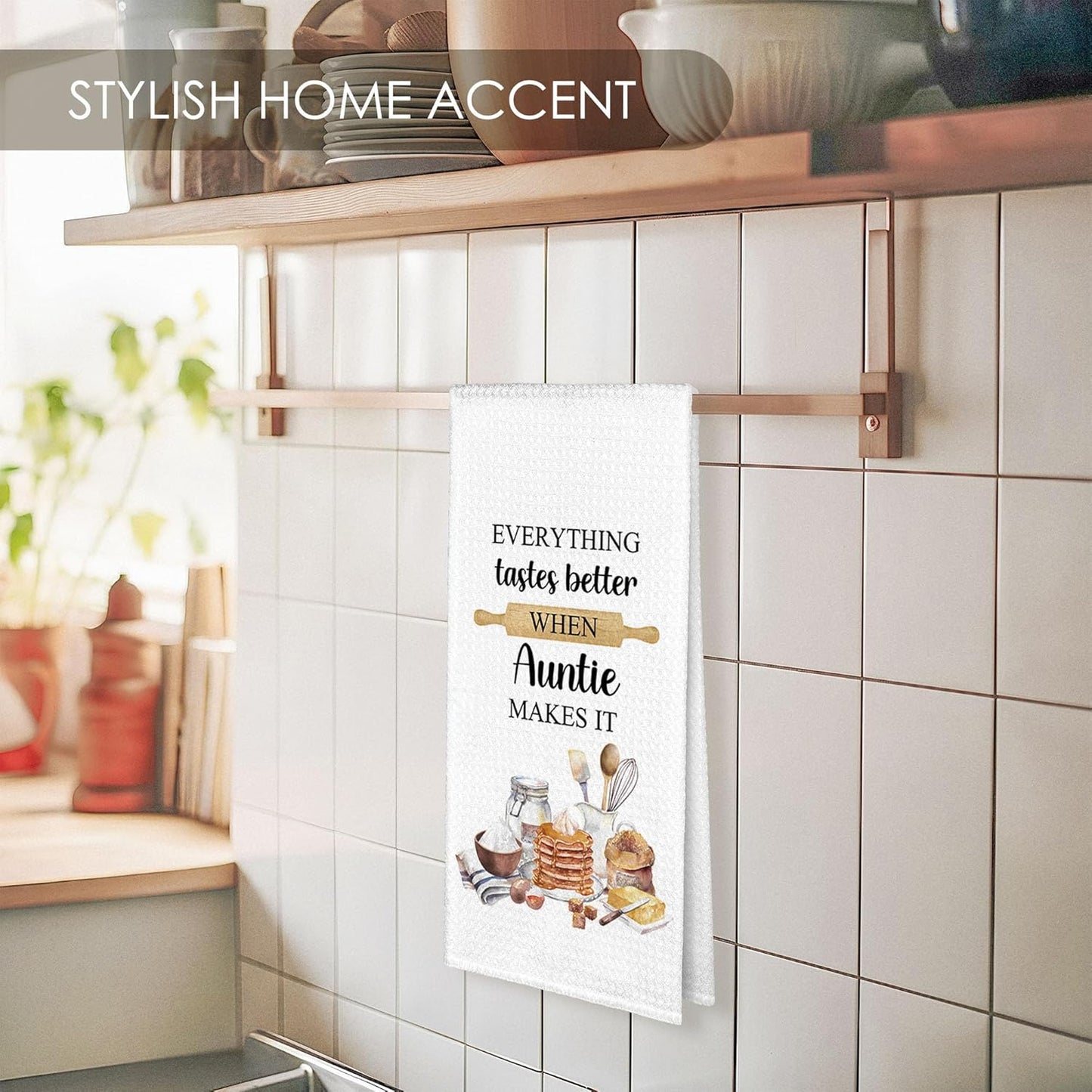 Toalla cocina decorativa regalo para tía y sobrinos