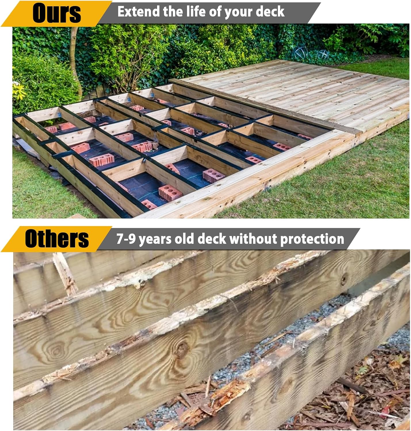 Cinta para viguetas terraza 6x50' impermeable resistente