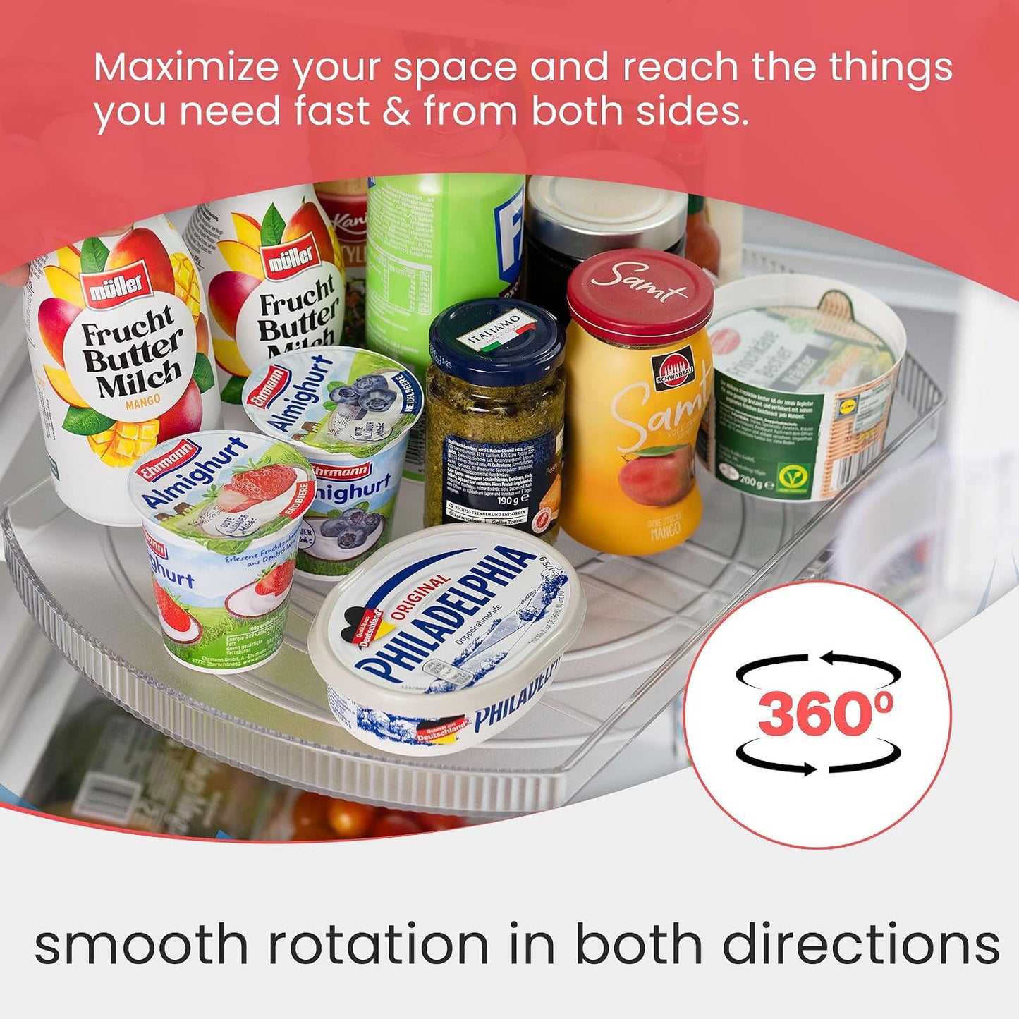 Lazy Susan refrigerador giratorio 16.5x