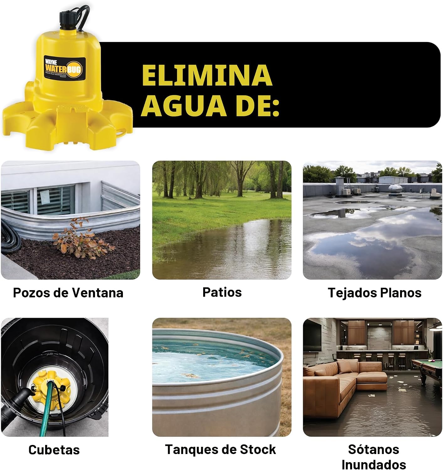 Bomba sumergible multiflujo WaterBUG