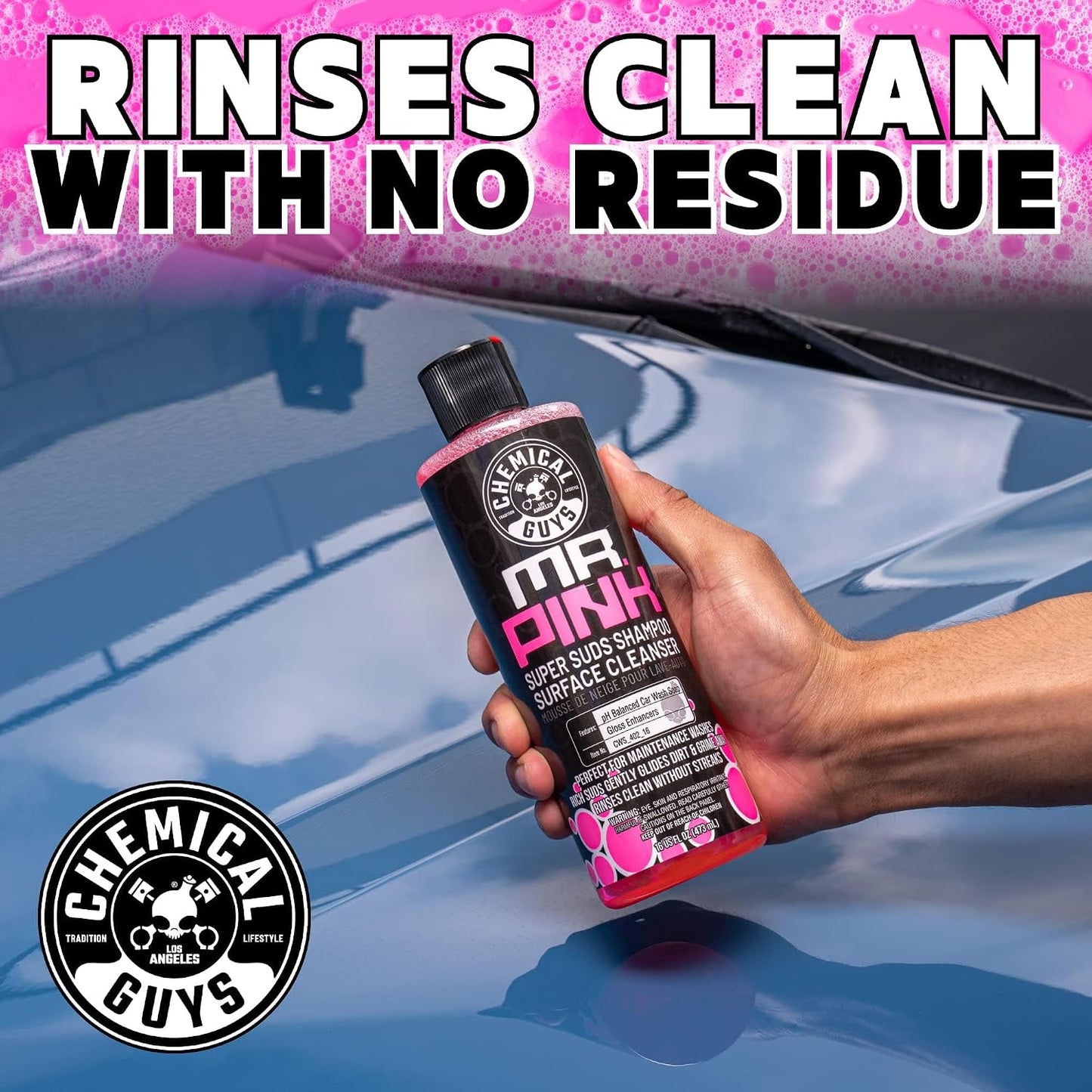Jabón limpieza automóvil Mr. Pink 16oz