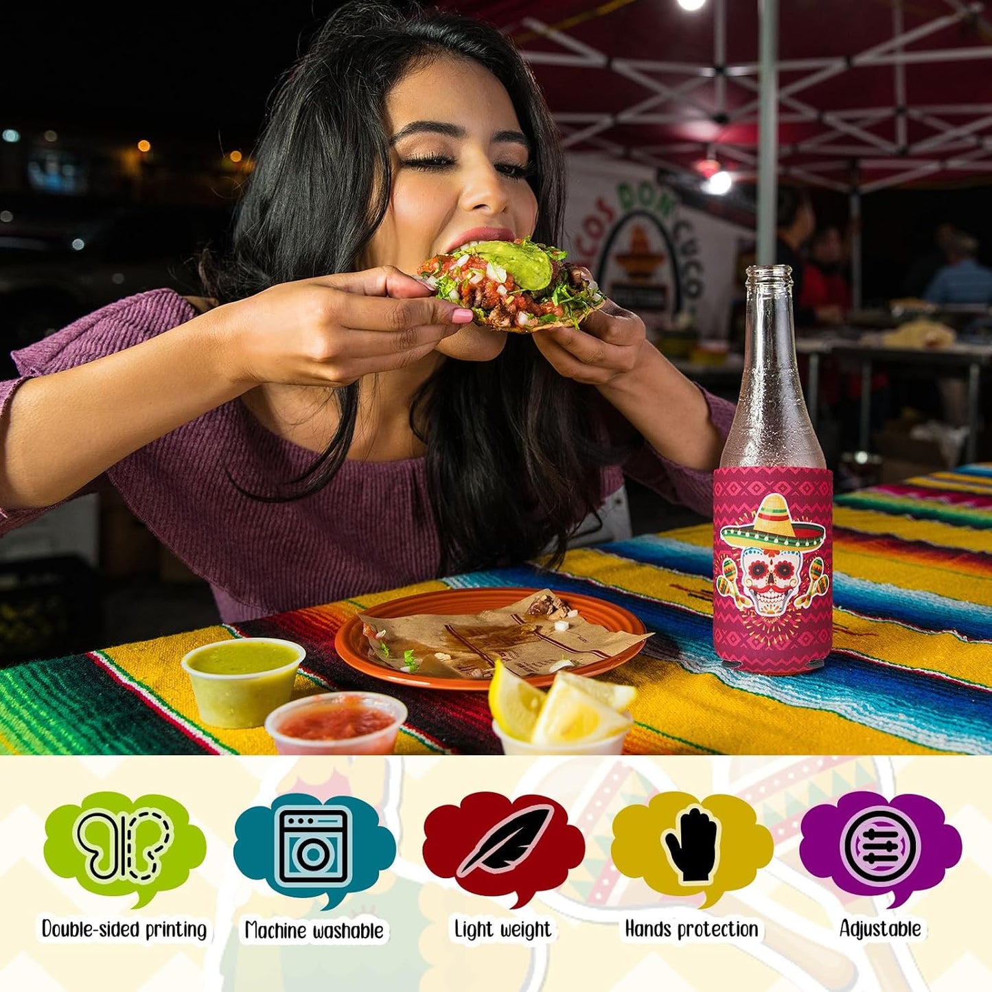 24 Pzas Decoraciones Fiesta Cactus 12oz