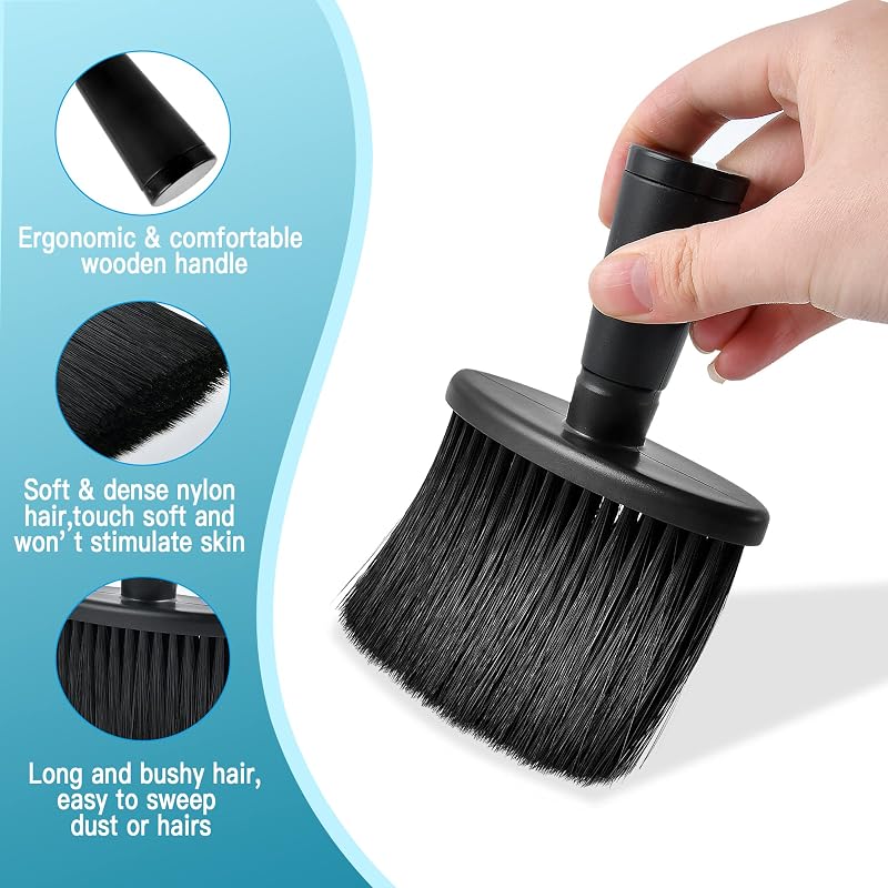 2 Pzas Plumero Cuello Cepillo Peluquero Profesional