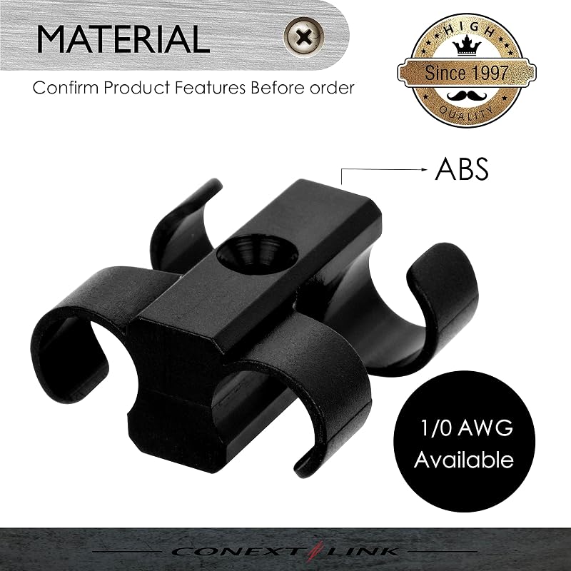 Abrazadera cable doble gestión cables pack 4