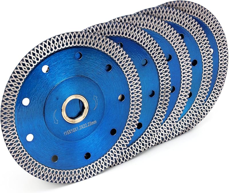 5 Pzas Hoja Sierra Diamante 4.5" para Corte Azulejos