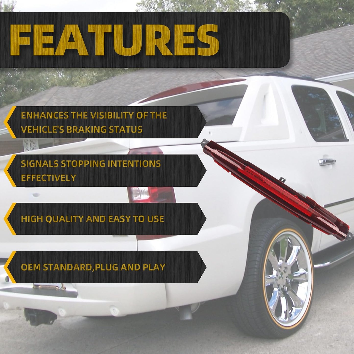 Luz freno LED compat Chevrolet Avalanche 12