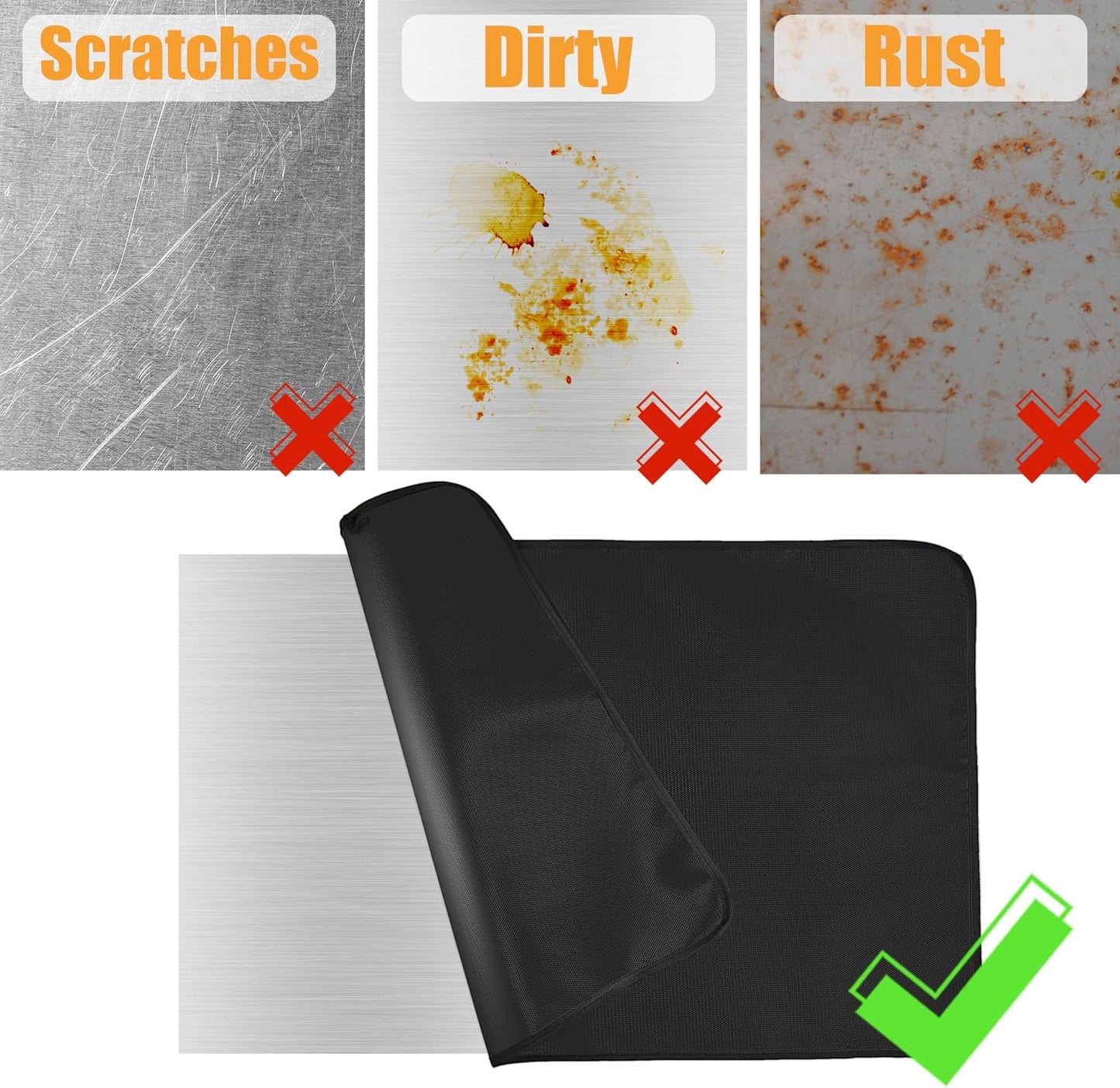 Tapete parrilla resistente calor para Blackstone 17-22"