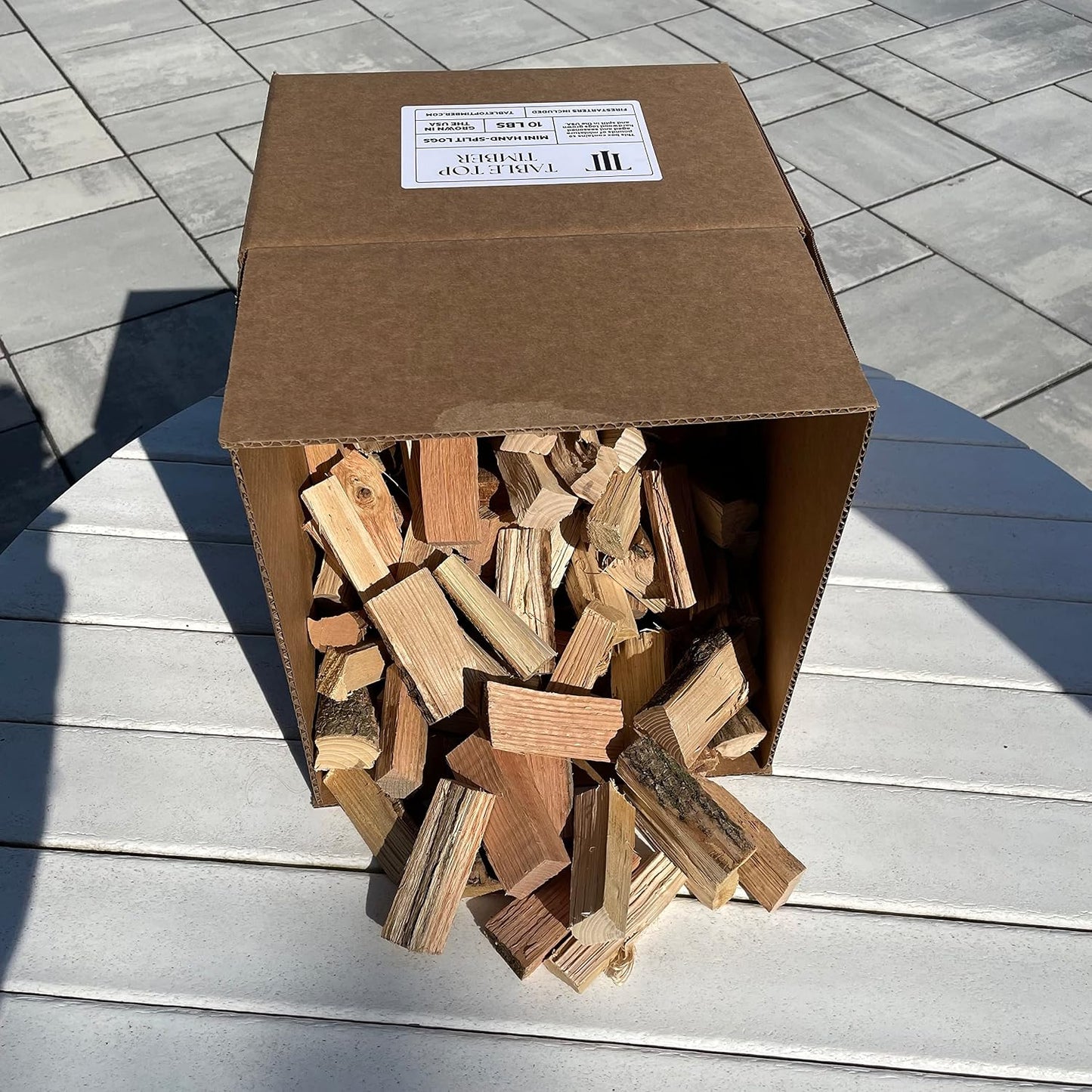 Mini leña curada 3.5-5.5 pulg comp Mesa Stove