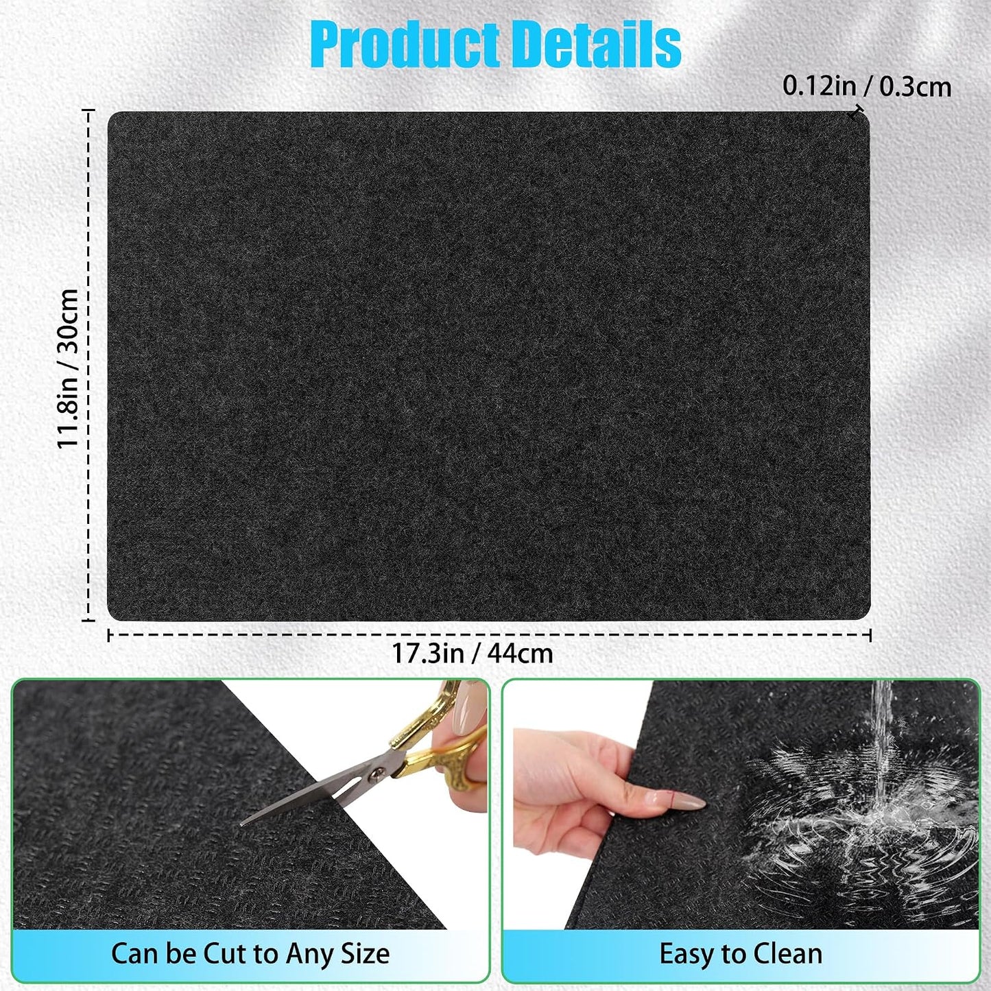 2 Alfombrillas Calor 12x17pulg Antideslizante para Freidora Aire