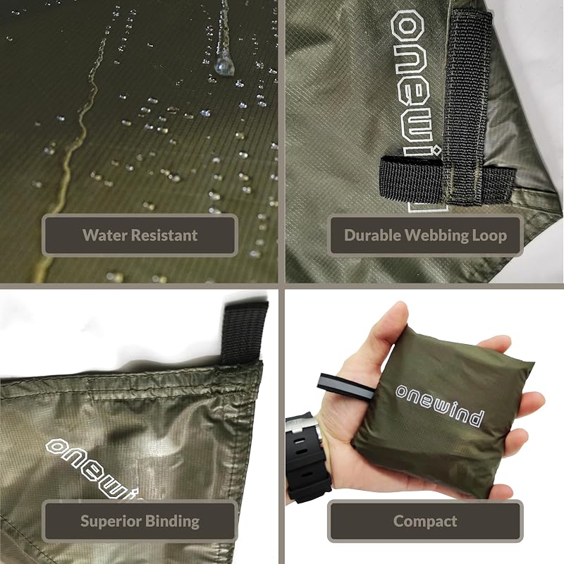Huella ultraligera silnylon impermeable 98x55" camping