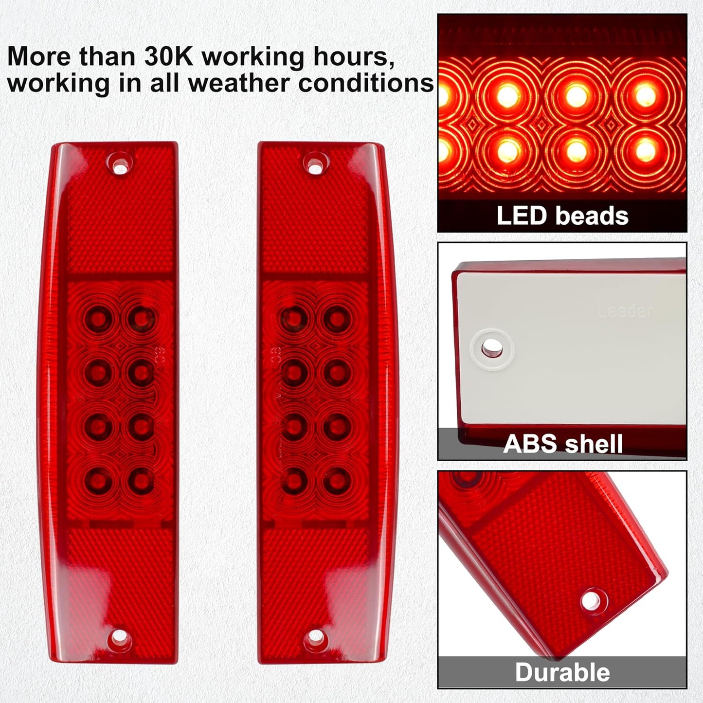 Luz trasera LED Polaris RangerEFI 2 Pzas roja