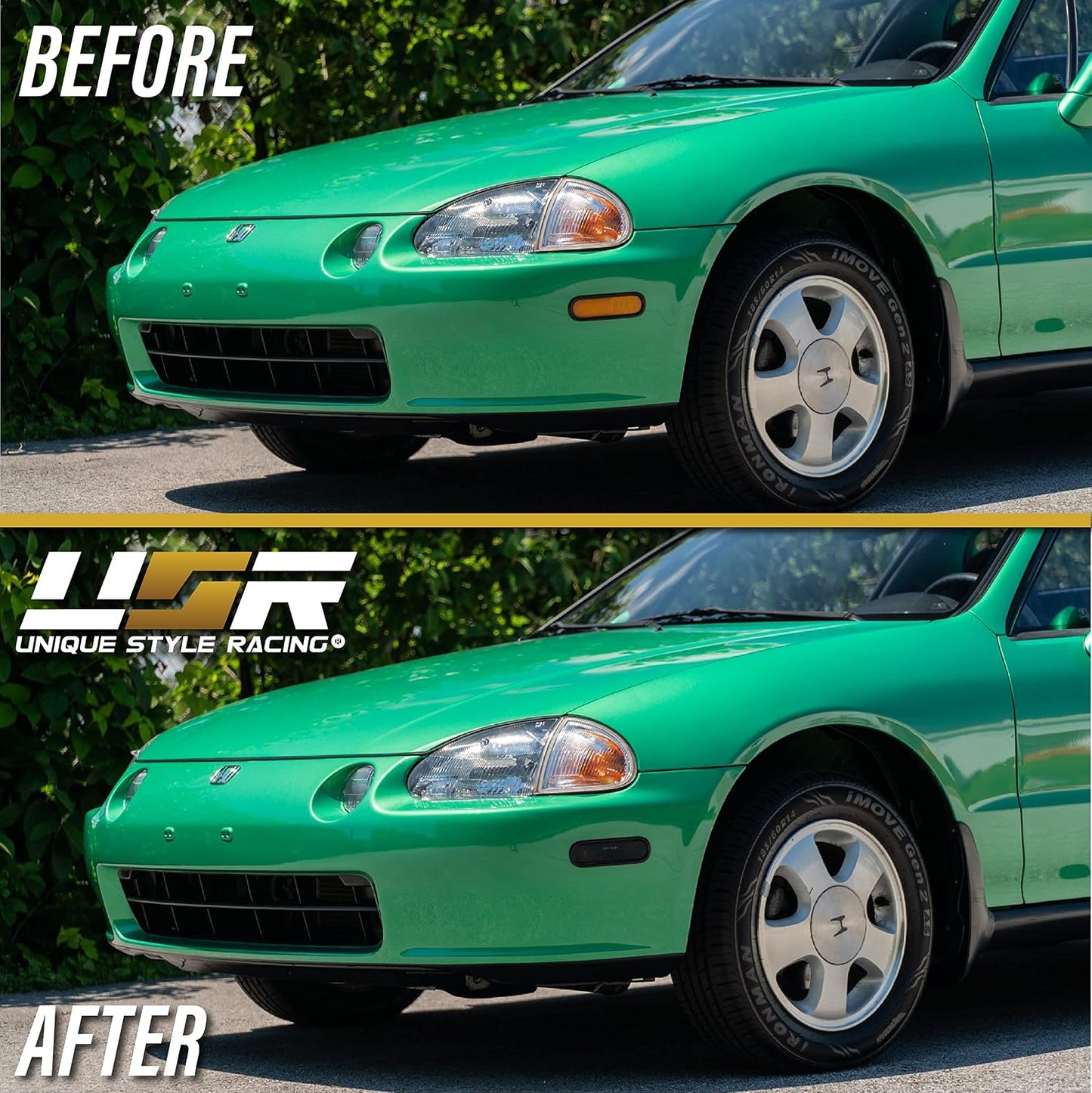 Luces marcador lateral humo comp Honda Del Sol 93-97