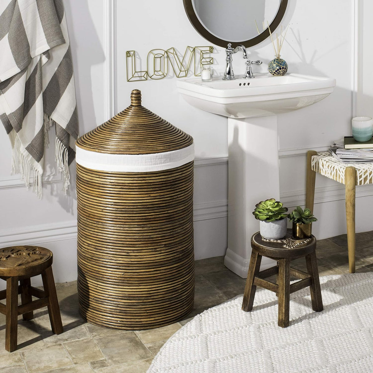 Cesta lavandería Safavieh Home Collection Wellington