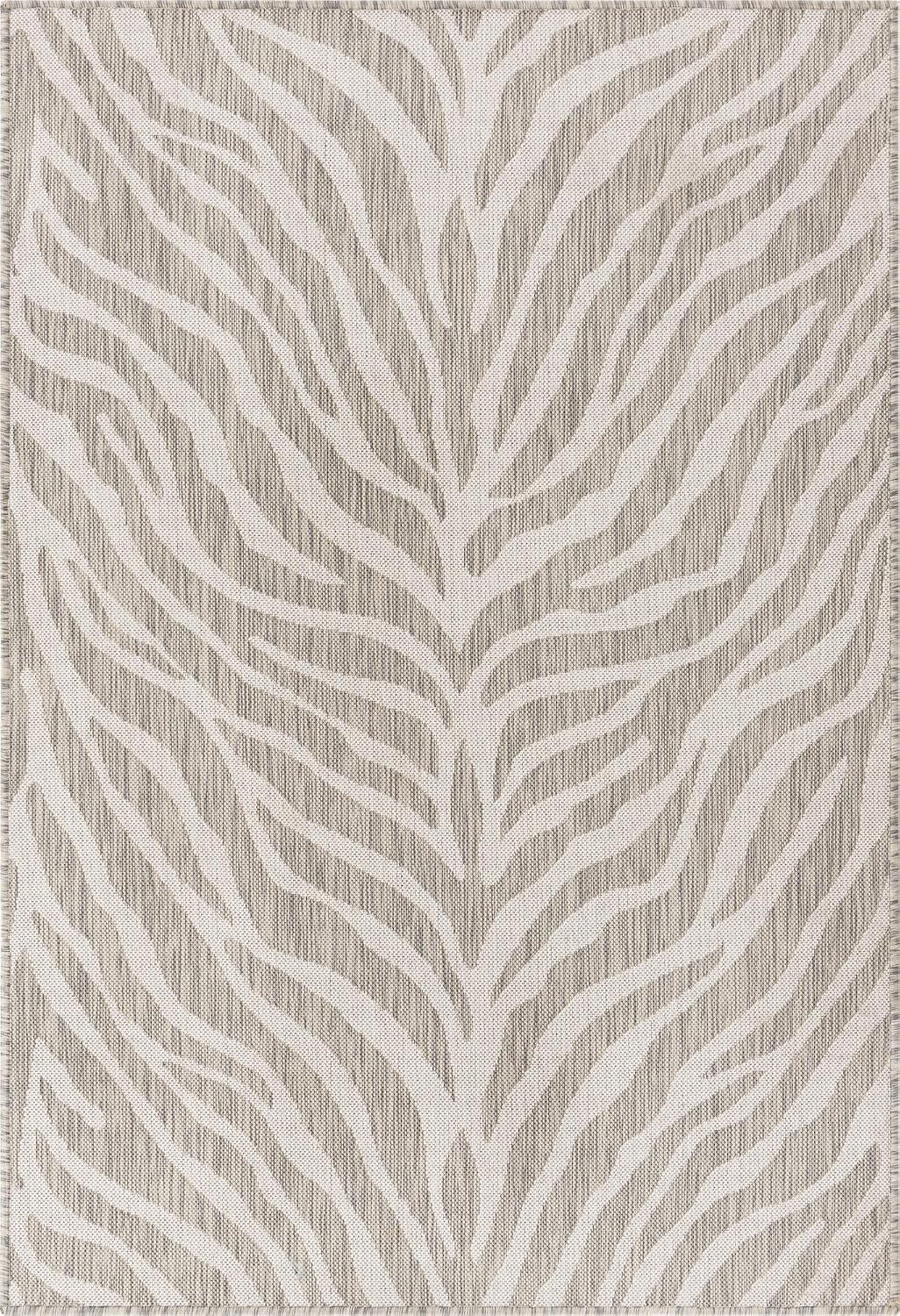 Alfombra área Tsavo 4x6ft gris/marfil