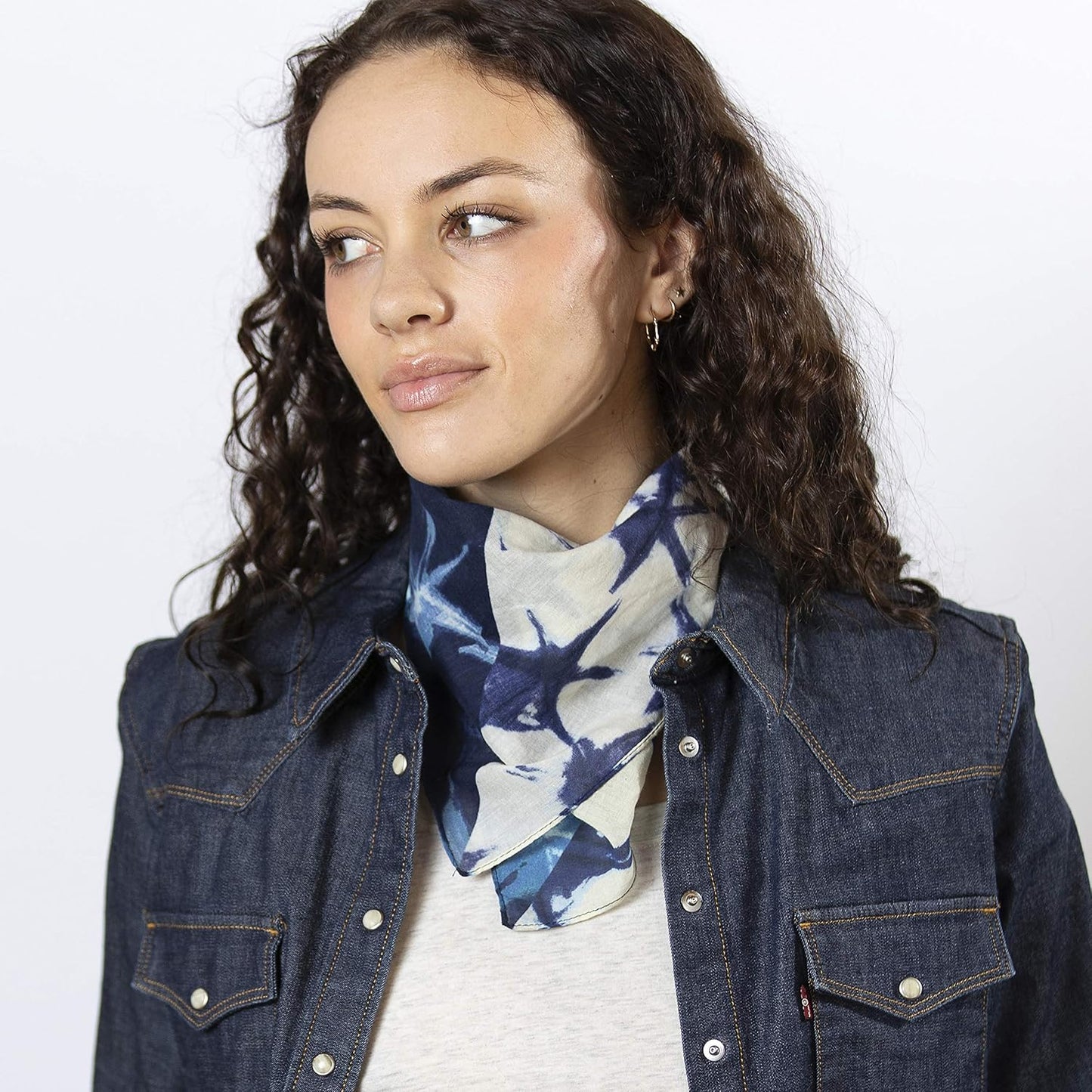Bandana Delaney para Mujer de Algodón con Estampado Floral