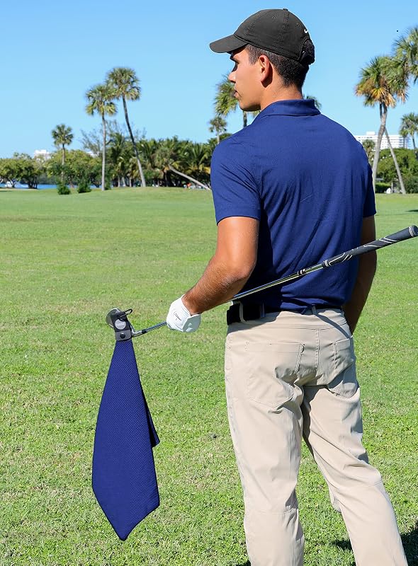 Toallas golf magnéticas con imán microfibra sujeción segura