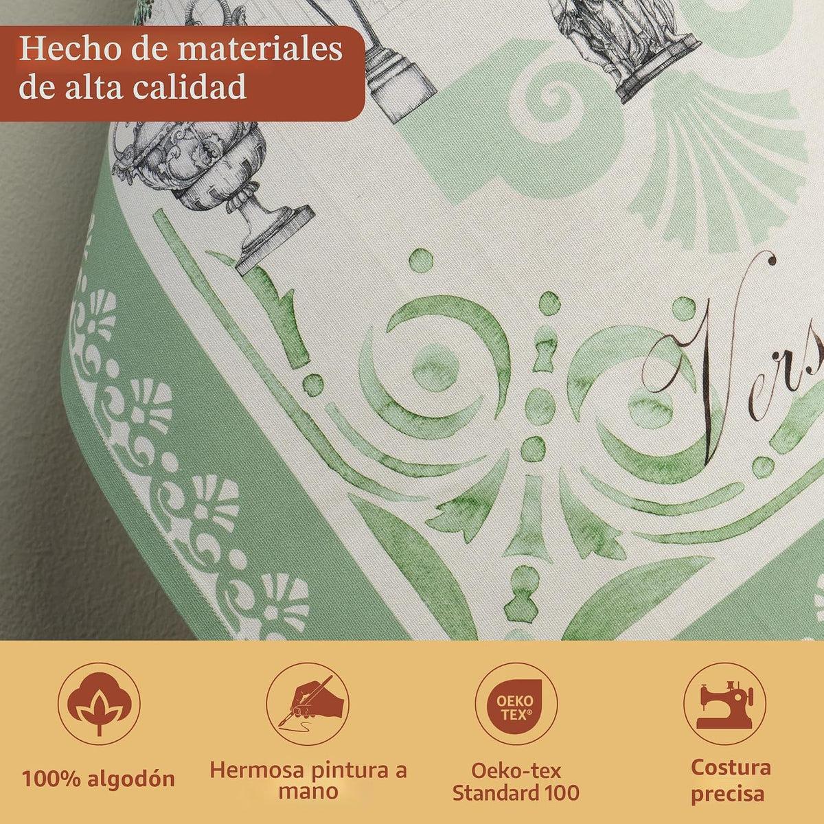 Paños cocina algodón absorbentes hogar jardin du roy set 2
