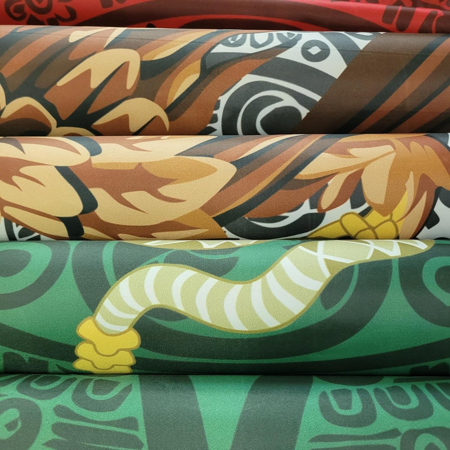 Bandera Mexicana 3x5ft Doble Cara 4 Hileras