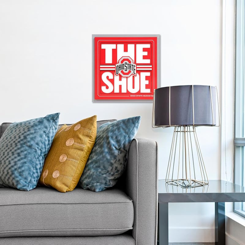 Arte 3D Pared Eslóganes Ohio State Buckeyes NCAA