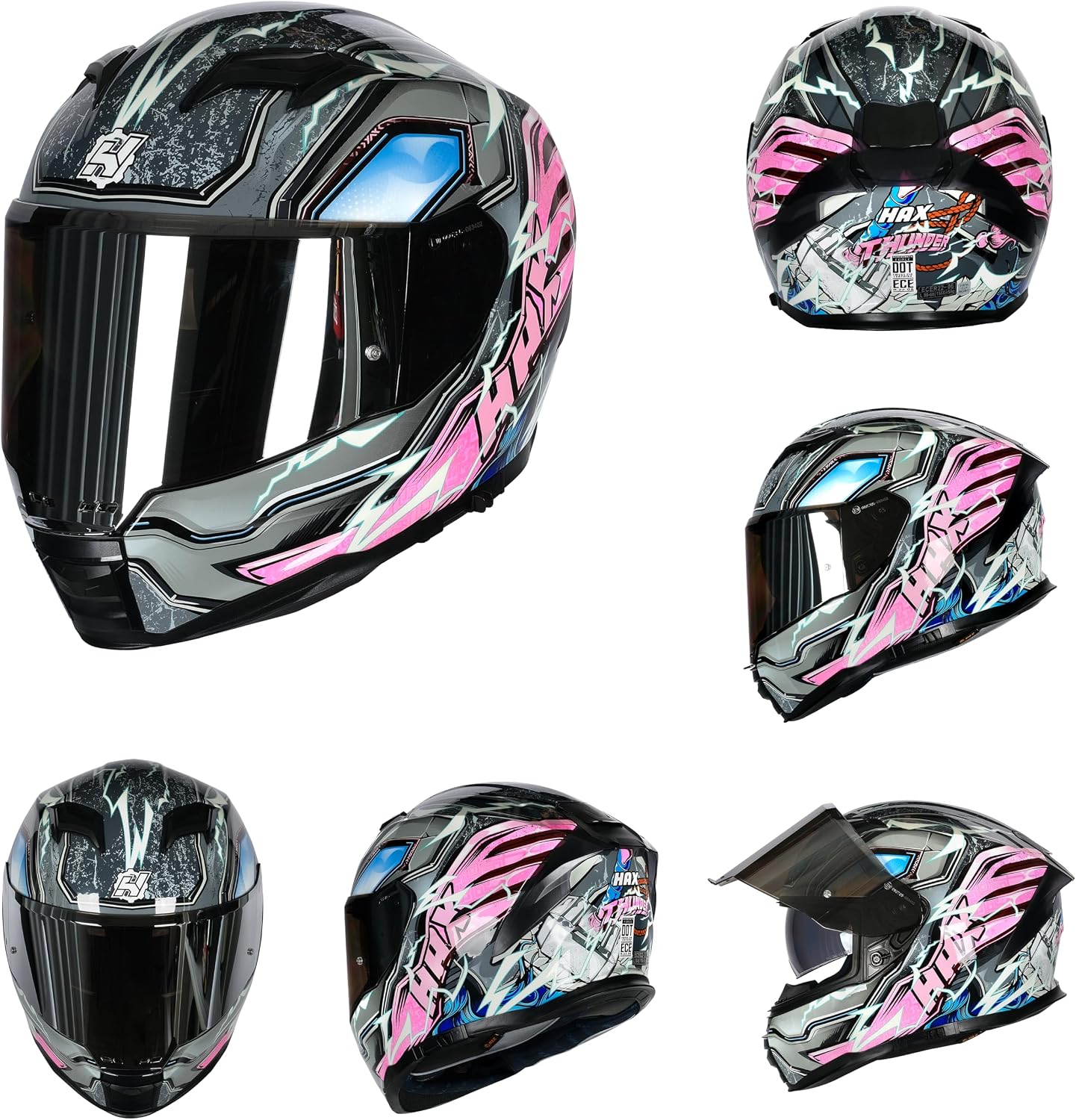 Casco cara completa para motos y e-bikes visor doble