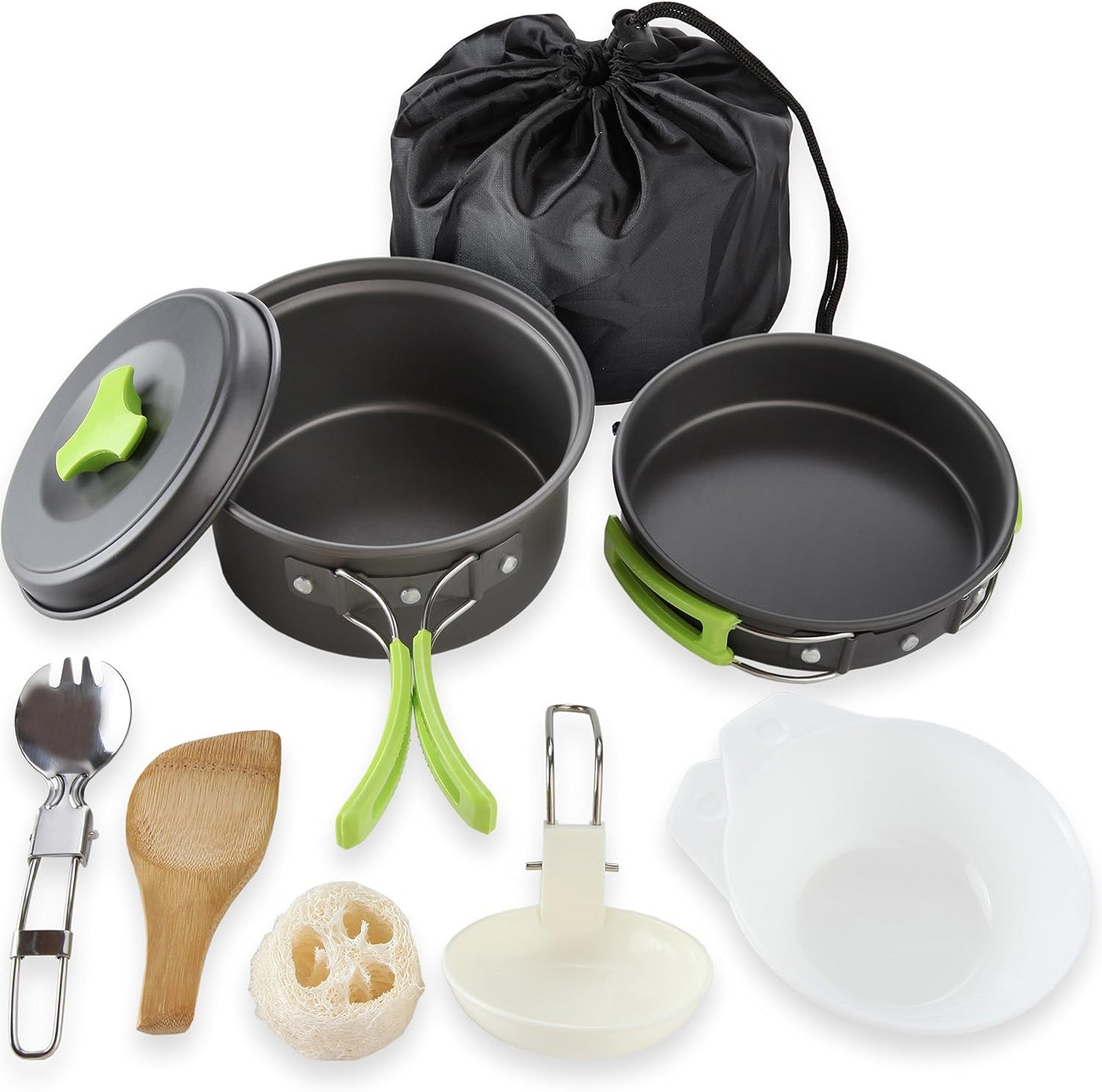 Kit utensilios cocina camping estufa portátil