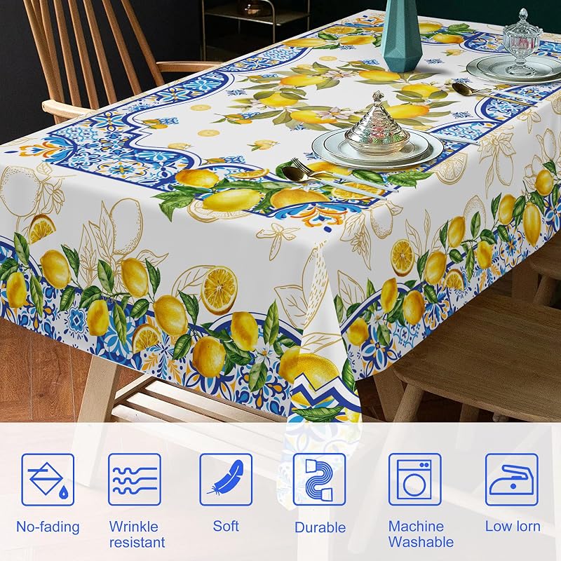 Mantel Rectangular 60x104pulg Decoración Verano