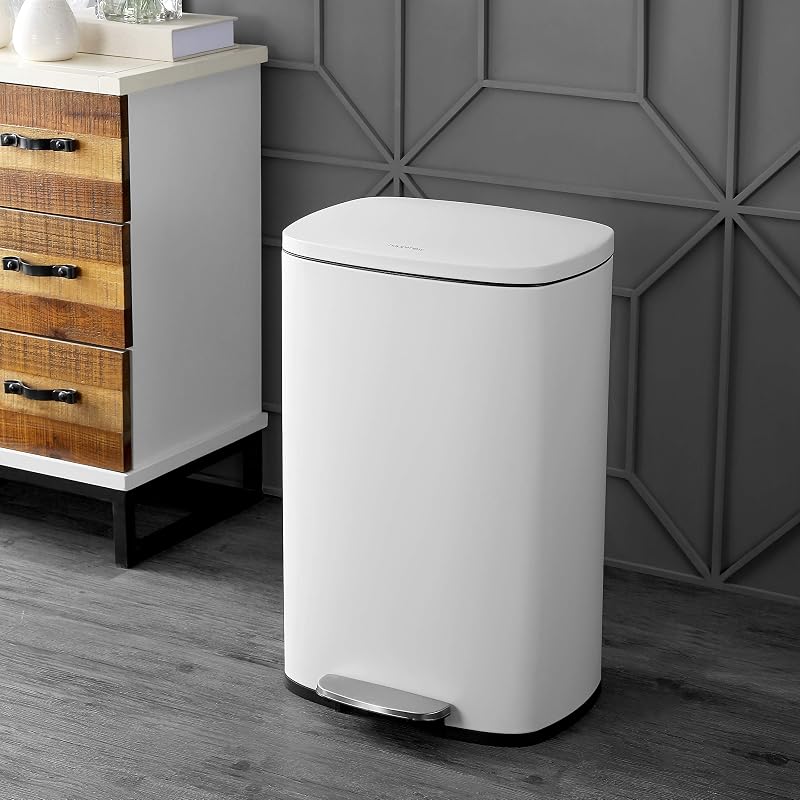 Bote basura rectangular con tapa suave 13gal