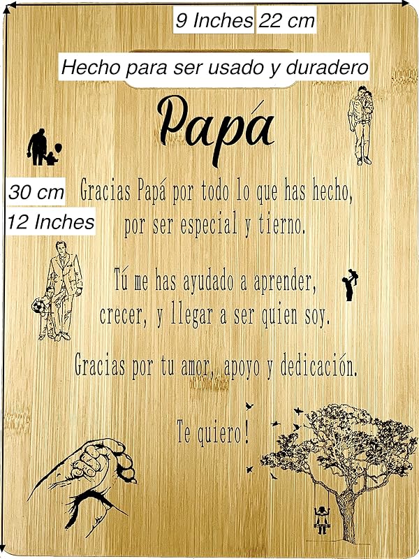 Tabla de Cortar Española de Madera para Cocina y Hogar