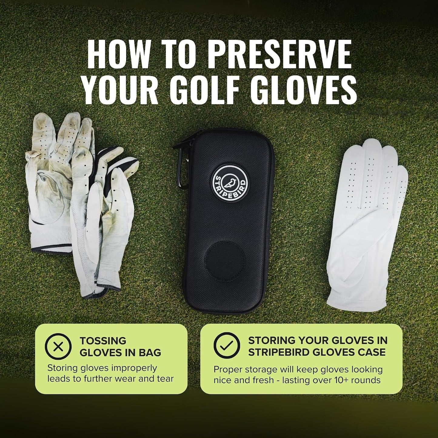Estuche guantes golf alto rendimiento