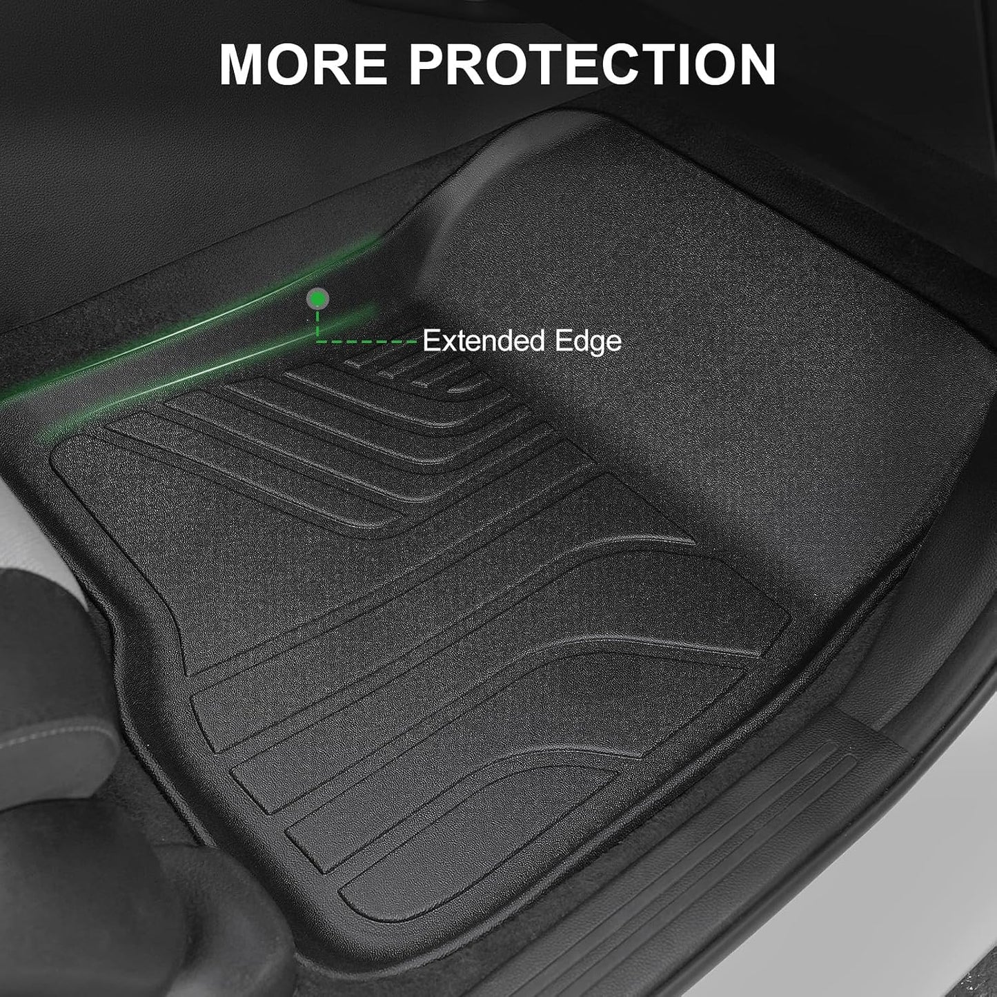 Tapetes Honda CRV 23-26 2da fila negro con protectores