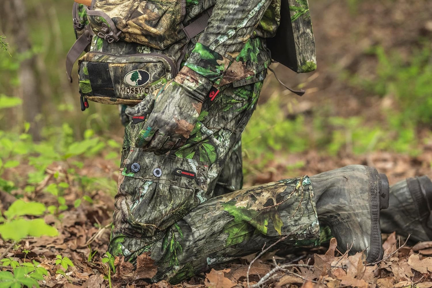 Guantes caza ligeros camuflaje