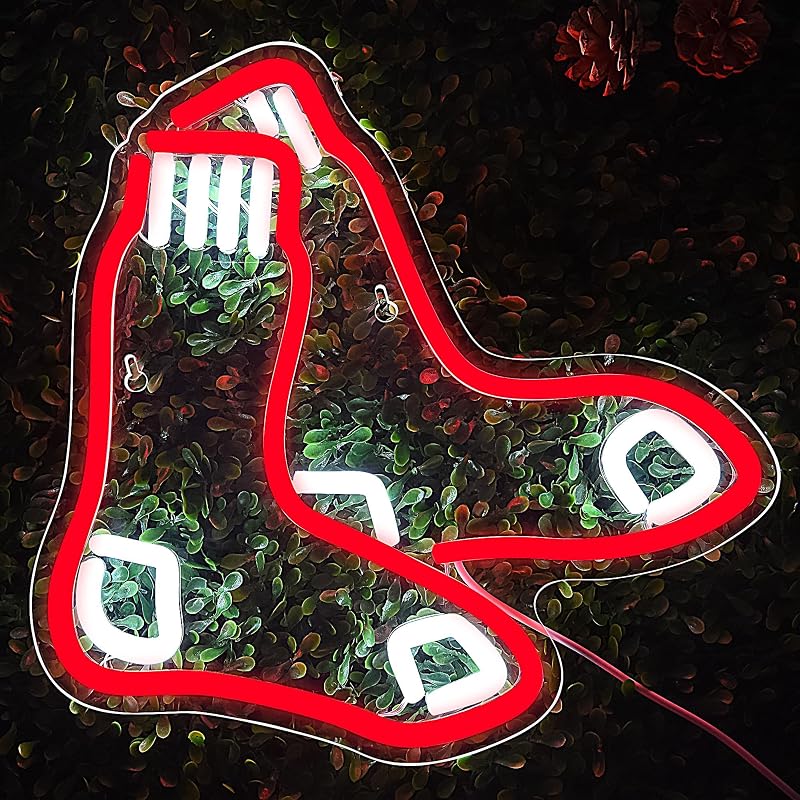 Letrero neón béisbol para pared 12x11.8" led